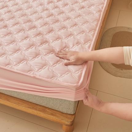 91家纺网 家纺一手货源 找家纺 （总）雅萱 2023新款A类原棉大豆纤维夹棉床笠