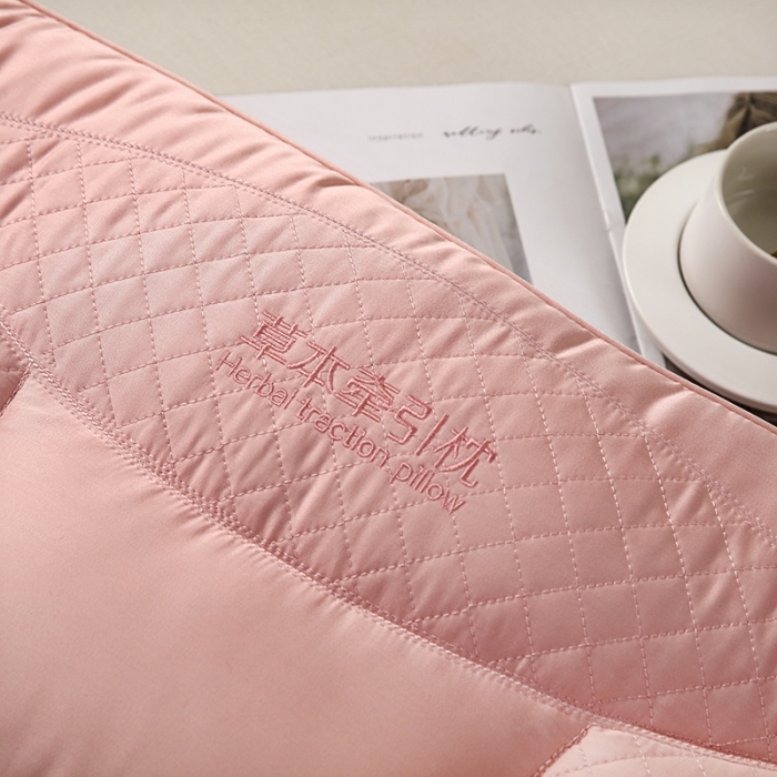 91家纺网 家纺一手货源 找家纺 2023爱来伊草本牵引荞麦枕 粉