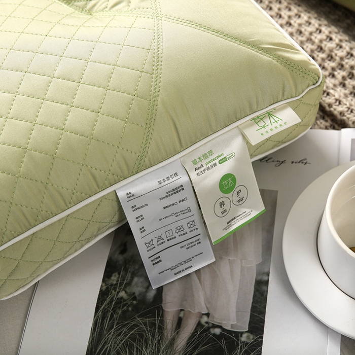 91家纺网 家纺一手货源 找家纺 2023爱来伊草本牵引荞麦枕 绿