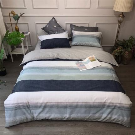 91家纺网 家纺一手货源 找家纺 2025直播爆款13376铂金棉全棉四件套-棚拍系 小马丁