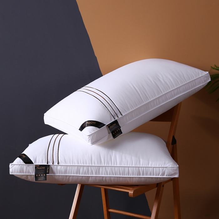 91家纺网 家纺一手货源 找家纺 （总）爱来伊 2022新款全棉立体滚边羽丝绒枕