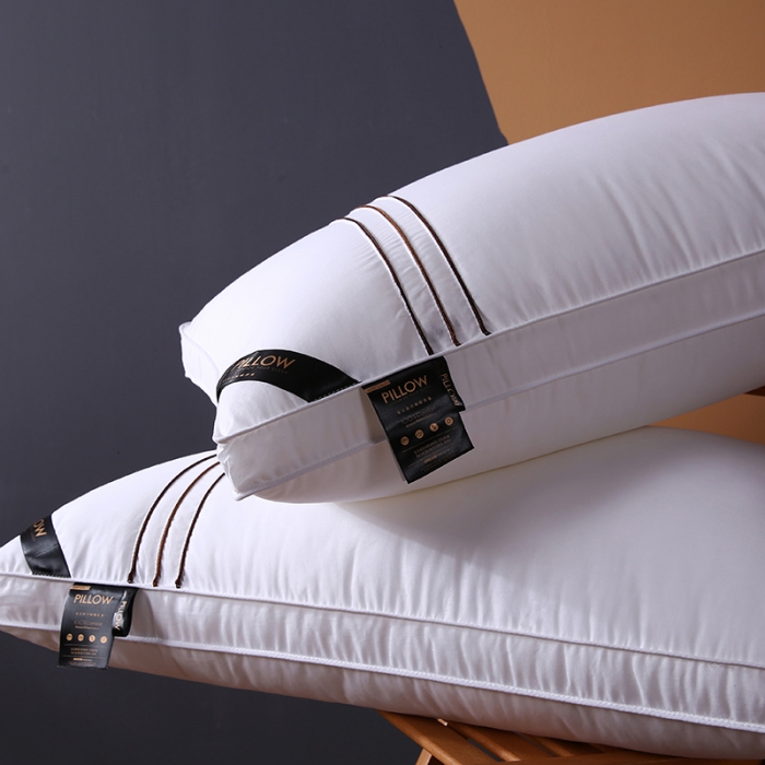 91家纺网 家纺一手货源 找家纺 （总）爱来伊 2022新款全棉立体滚边羽丝绒枕