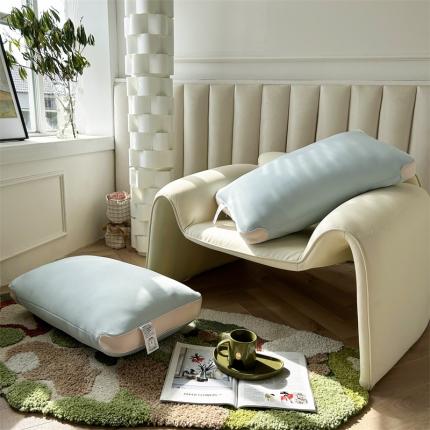 91家纺网 家纺一手货源 找家纺 星芯合 2024新款冰能凉感恒温润肤枕 兰溪色