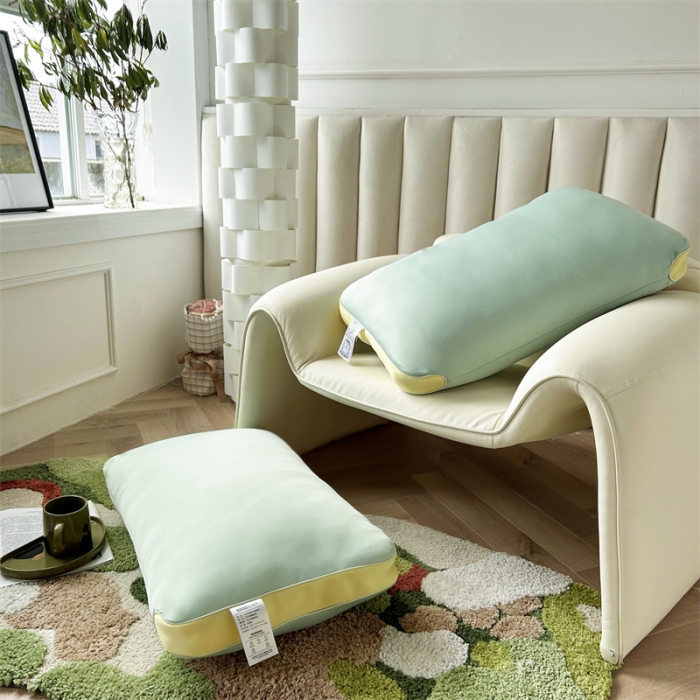 91家纺网 家纺一手货源 找家纺 星芯合 2024新款冰能凉感恒温润肤枕 果油绿