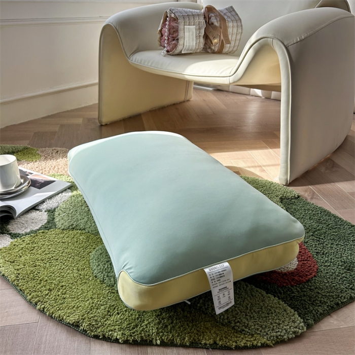 91家纺网 家纺一手货源 找家纺 星芯合 2024新款冰能凉感恒温润肤枕 果油绿