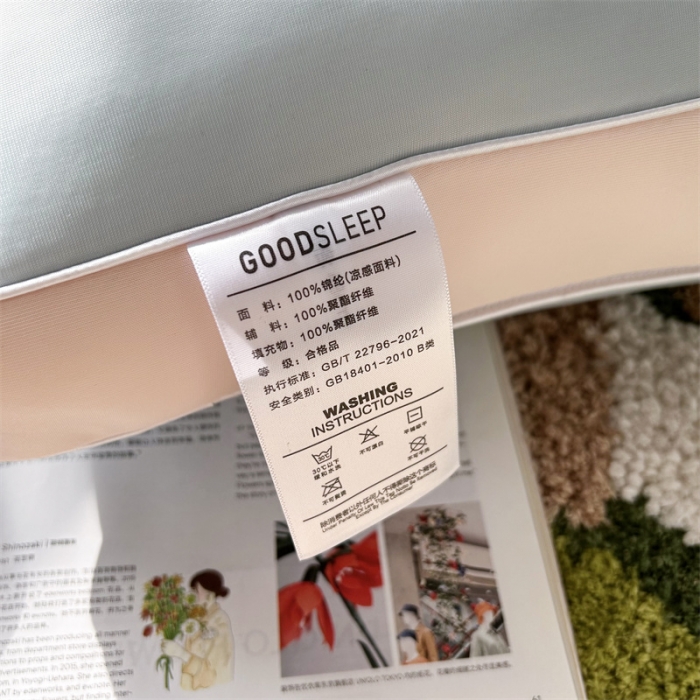 91家纺网 家纺一手货源 找家纺 星芯合 2024新款冰能凉感恒温润肤枕 兰溪色