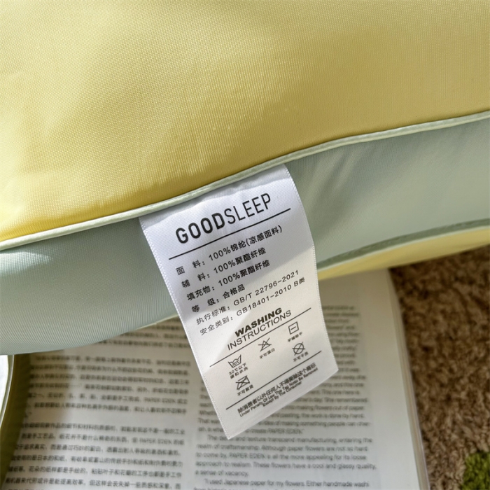 91家纺网 家纺一手货源 找家纺 星芯合 2024新款冰能凉感恒温润肤枕 山杨黄