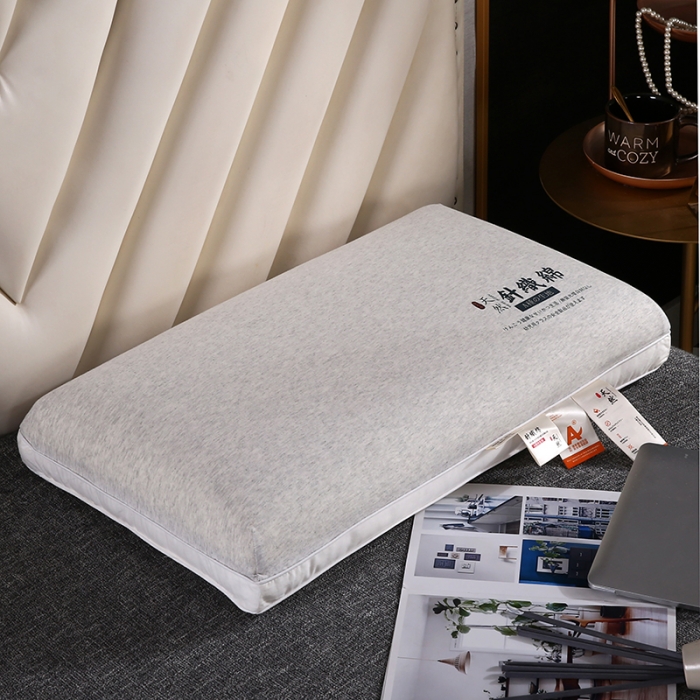 91家纺网 家纺一手货源 找家纺 2022新款A类针织记忆棉枕芯 灰色