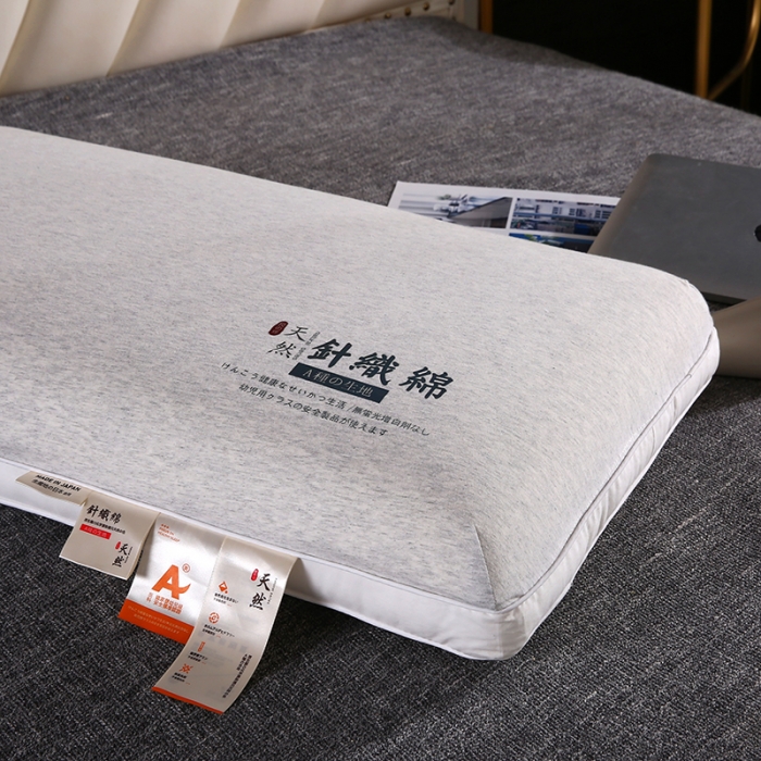 91家纺网 家纺一手货源 找家纺 2022新款A类针织记忆棉枕芯 灰色