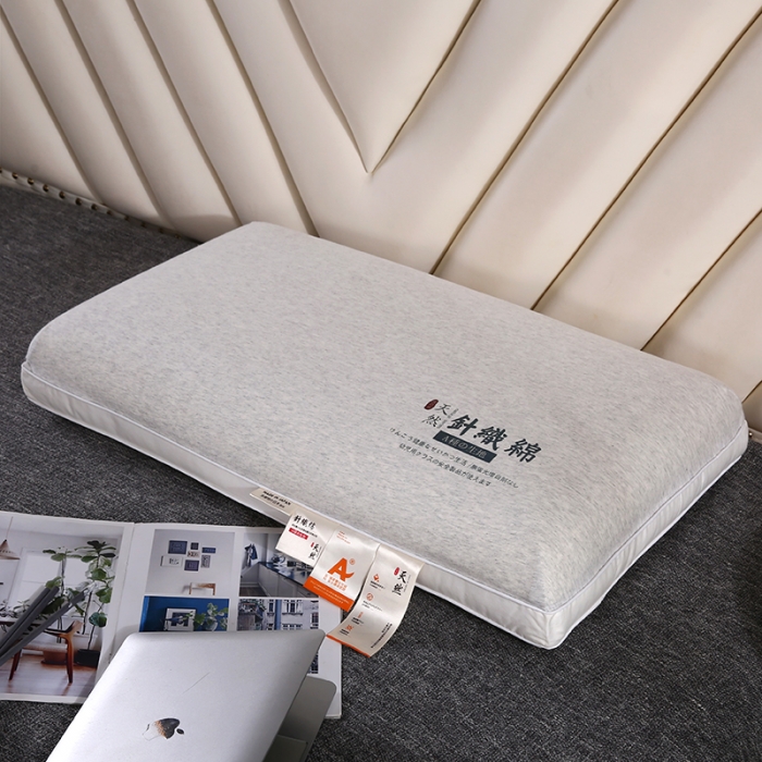 91家纺网 家纺一手货源 找家纺 2022新款A类针织记忆棉枕芯 灰色