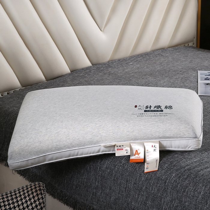 91家纺网 家纺一手货源 找家纺 2022新款A类针织记忆棉枕芯 灰色