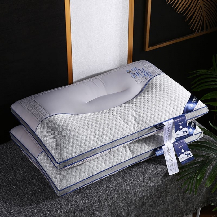 91家纺网 家纺一手货源 找家纺 （总）爱来伊 2022新款冰丝刺绣乳胶枕芯