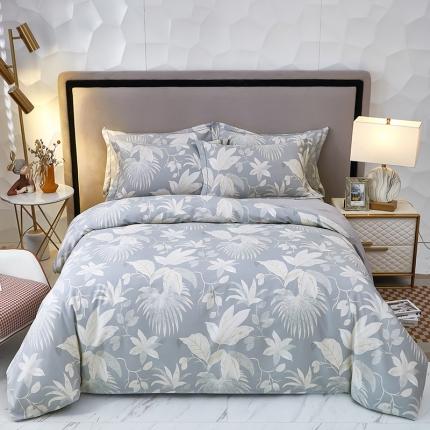 91家纺网 家纺一手货源 找家纺 雲归梦 2023新款13372大版活性四件套 莱茵春色-灰