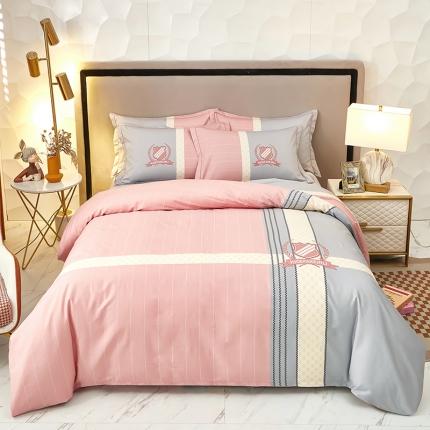 91家纺网 家纺一手货源 找家纺 雲归梦 2023新款13372大版活性四件套 莱茵春色-灰