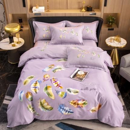 91家纺网 家纺一手货源 找家纺 雲归梦 2023新款13372大版活性四件套 莱茵春色-灰