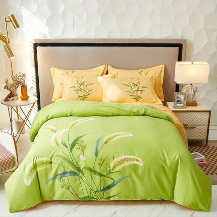 91家纺网 家纺一手货源 找家纺 雲归梦 2023新款13372大版活性四件套 莱茵春色-灰