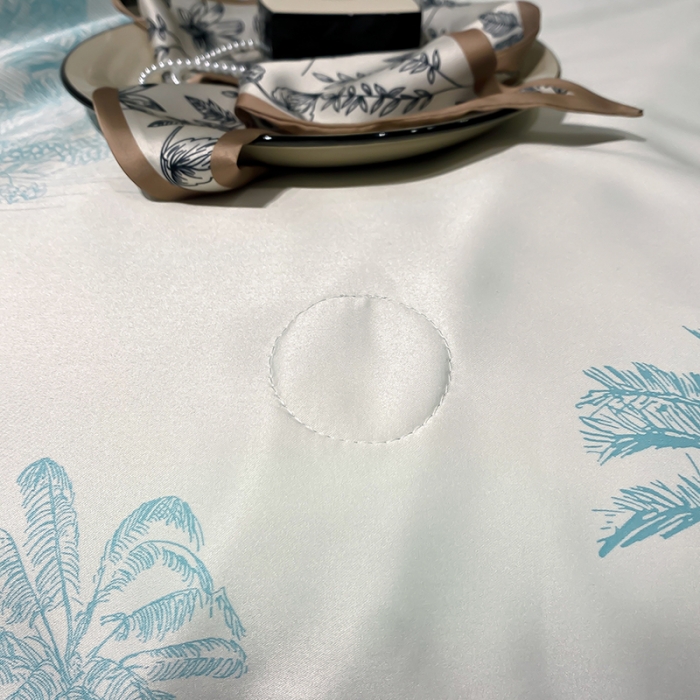 91家纺网 家纺一手货源 找家纺 澳梵家居 2023新款3M工艺雪莲天丝夏被四件套 薄荷岛