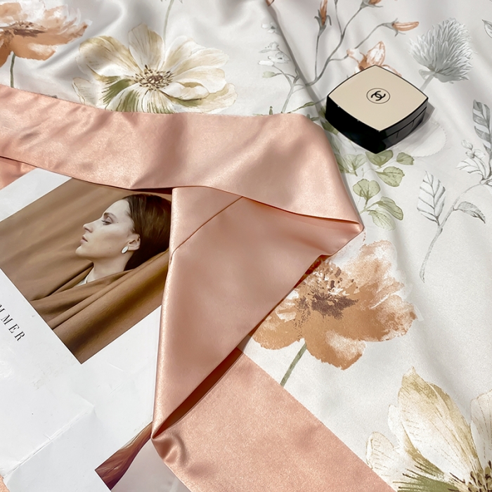 91家纺网 家纺一手货源 找家纺 澳梵家居 2023新款3M工艺雪莲天丝夏被四件套 春日