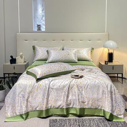 澳梵家居 2023新款3M工艺雪莲天丝夏被四件套 浮生若梦