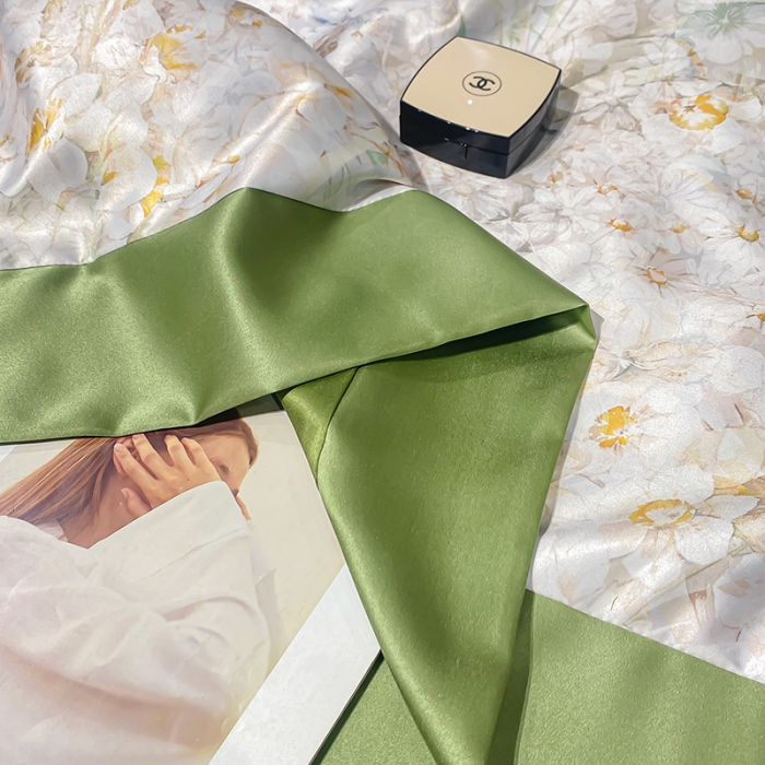 91家纺网 家纺一手货源 找家纺 澳梵家居 2023新款3M工艺雪莲天丝夏被四件套 浮生若梦