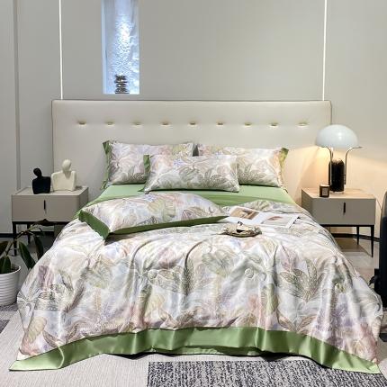 澳梵家居 2023新款3M工艺雪莲天丝夏被四件套 曼舞