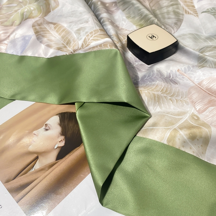 91家纺网 家纺一手货源 找家纺 澳梵家居 2023新款3M工艺雪莲天丝夏被四件套 曼舞