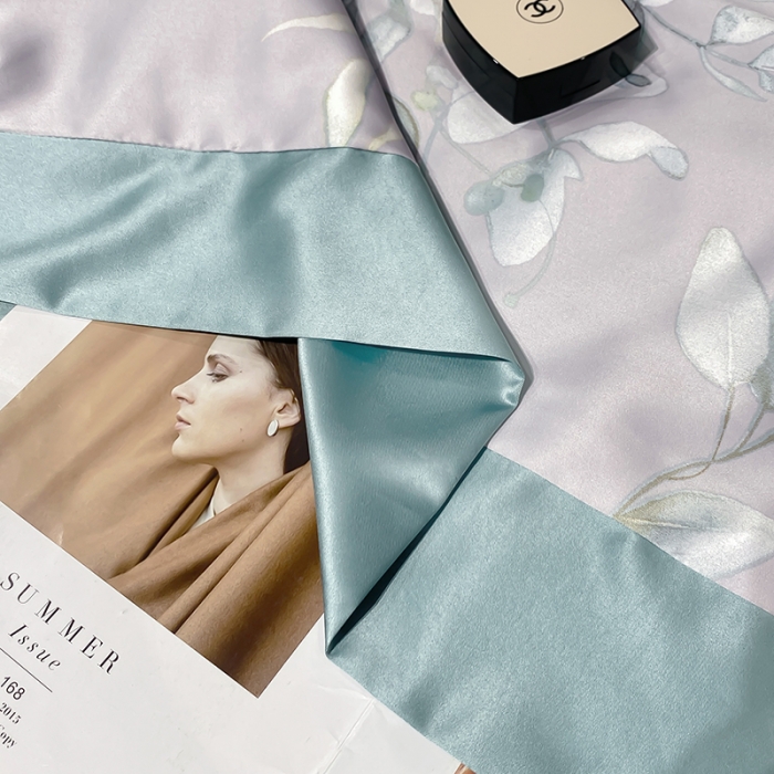 91家纺网 家纺一手货源 找家纺 澳梵家居 2023新款3M工艺雪莲天丝夏被四件套 梦薇