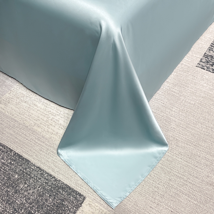 91家纺网 家纺一手货源 找家纺 澳梵家居 2023新款3M工艺雪莲天丝夏被四件套 梦薇