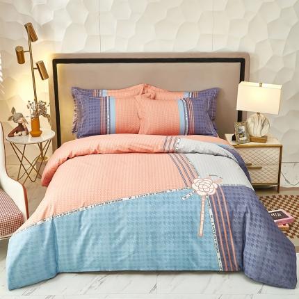 91家纺网 家纺一手货源 找家纺 雲归梦 2023新款13372大版活性四件套 莱茵春色-灰