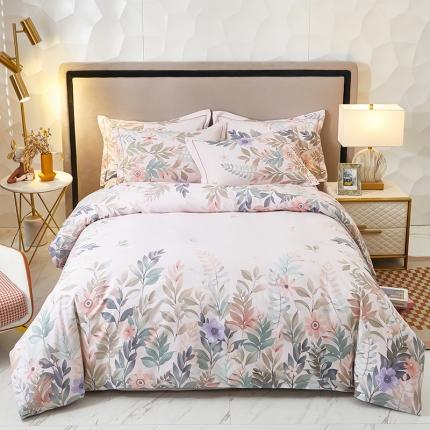 91家纺网 家纺一手货源 找家纺 雲归梦 2023新款13372大版活性四件套 莱茵春色-灰