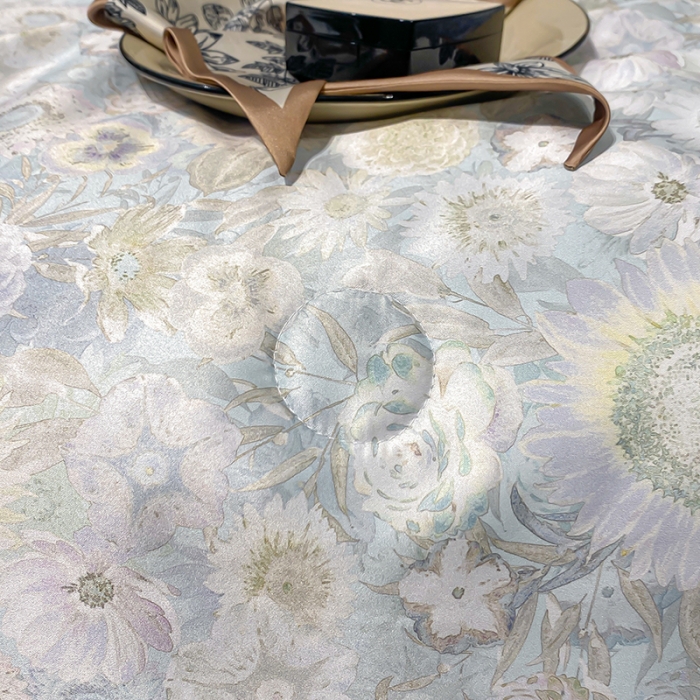 91家纺网 家纺一手货源 找家纺 澳梵家居 2023新款3M工艺雪莲天丝夏被四件套 睡莲