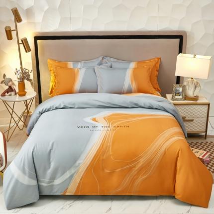 91家纺网 家纺一手货源 找家纺 雲归梦 2023新款13372大版活性四件套 莱茵春色-灰