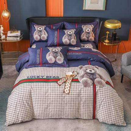 91家纺网 家纺一手货源 找家纺 雲归梦 2023新款13372大版活性四件套 莱茵春色-灰