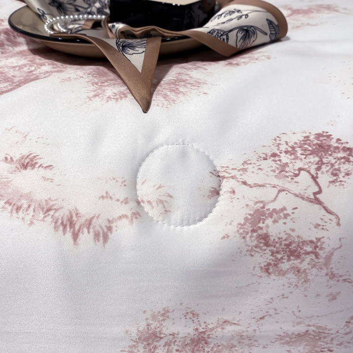 91家纺网 家纺一手货源 找家纺 澳梵家居 2023新款3M工艺雪莲天丝夏被四件套 烟雨集