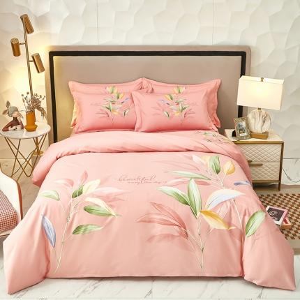 91家纺网 家纺一手货源 找家纺 雲归梦 2023新款13372大版活性四件套 莱茵春色-灰