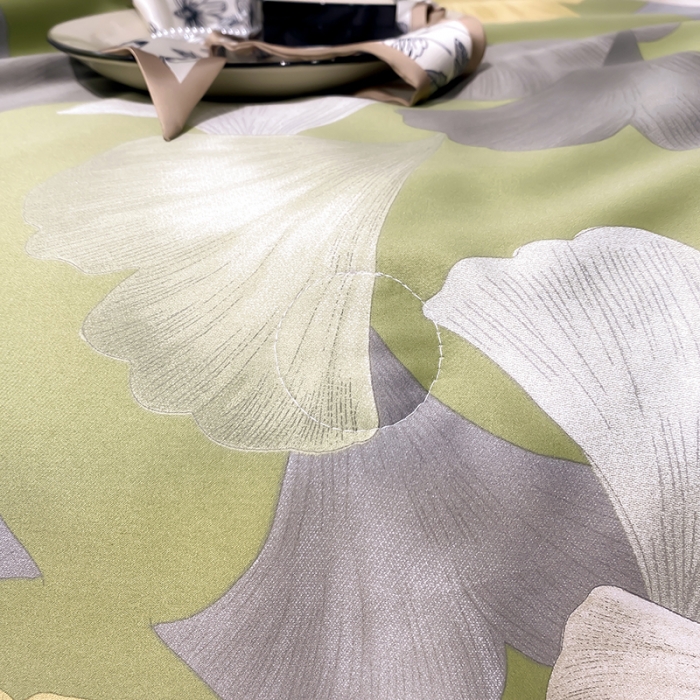 91家纺网 家纺一手货源 找家纺 澳梵家居 2023新款3M工艺雪莲天丝夏被四件套 银杏