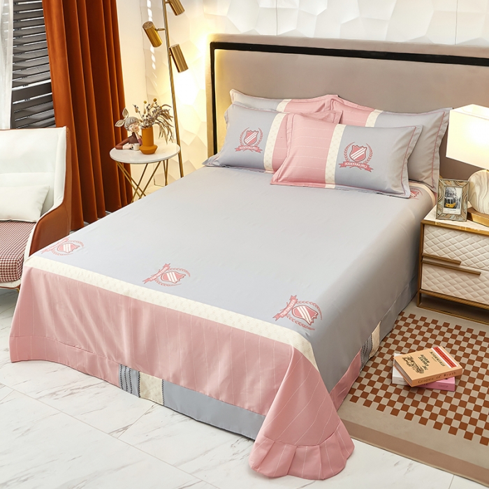 91家纺网 家纺一手货源 找家纺 雲归梦 2023新款13372大版活性四件套 伯爵-粉