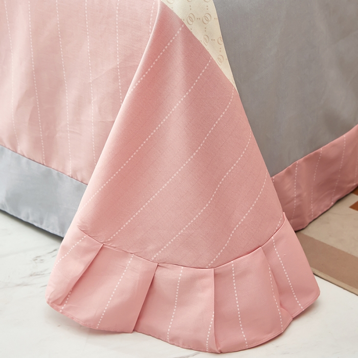 91家纺网 家纺一手货源 找家纺 雲归梦 2023新款13372大版活性四件套 伯爵-粉