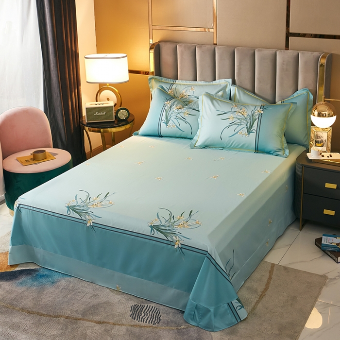 91家纺网 家纺一手货源 找家纺 雲归梦 2023新款13372大版活性四件套 春江晓景