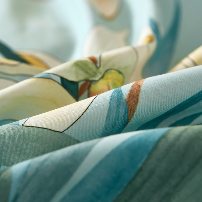 91家纺网 家纺一手货源 找家纺 雲归梦 2023新款13372大版活性四件套 春江晓景