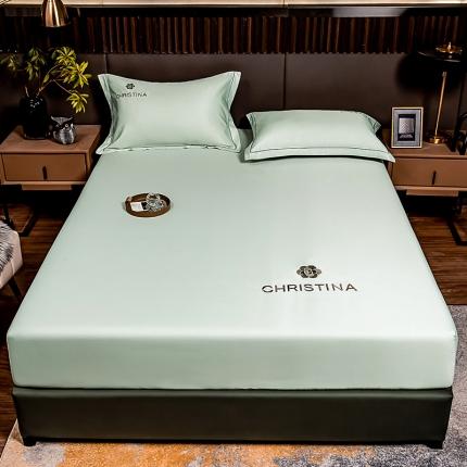 （总）丽美人 2023新款水洗真丝床笠款凉席-山茶花系列