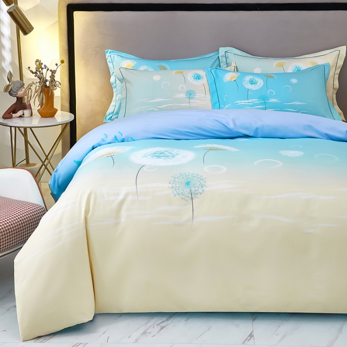 91家纺网 家纺一手货源 找家纺 雲归梦 2023新款13372大版活性四件套 花罢成絮-兰