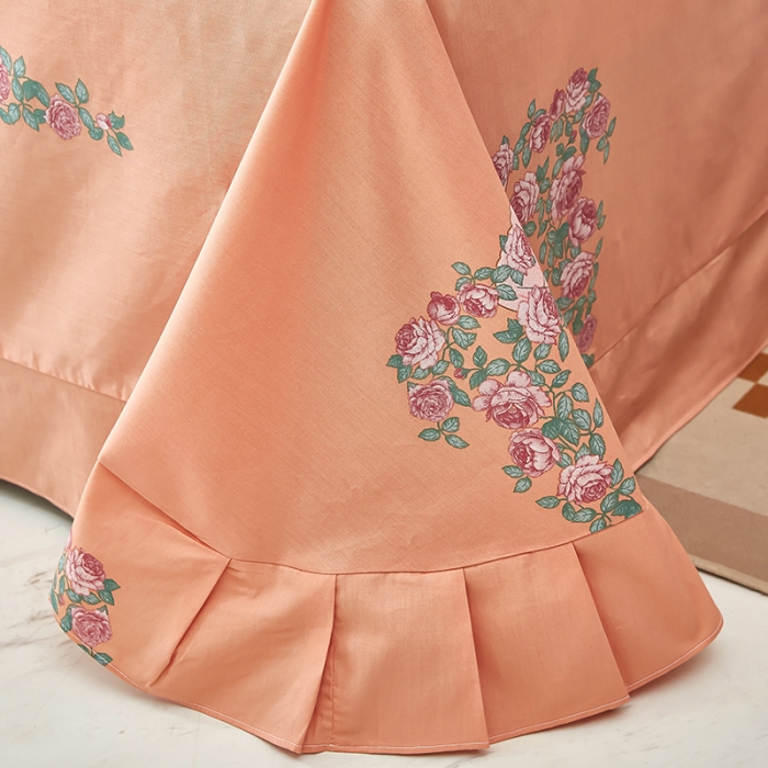 91家纺网 家纺一手货源 找家纺 雲归梦 2023新款13372大版活性四件套 花仙子-粉