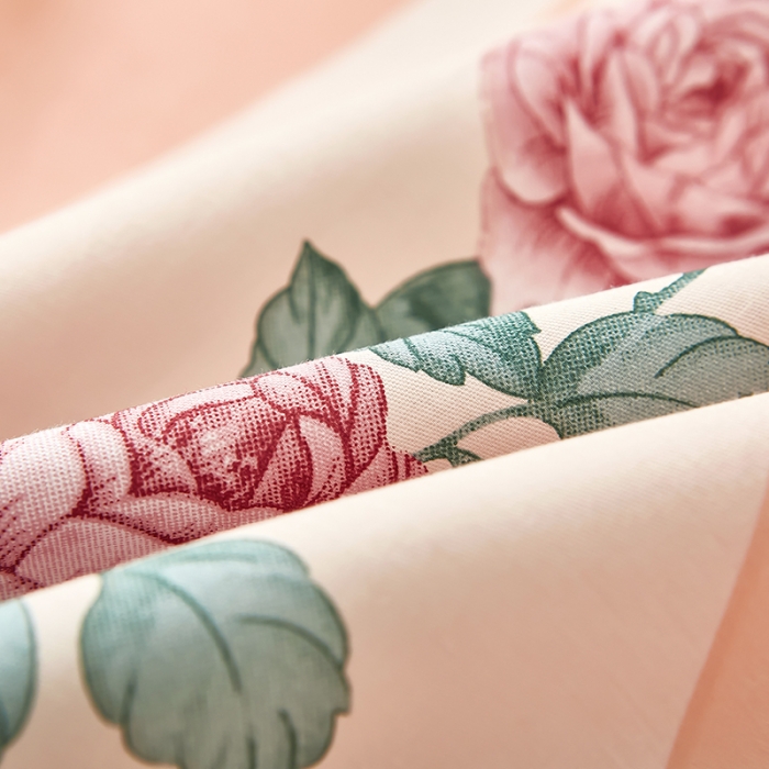 91家纺网 家纺一手货源 找家纺 雲归梦 2023新款13372大版活性四件套 花仙子-粉