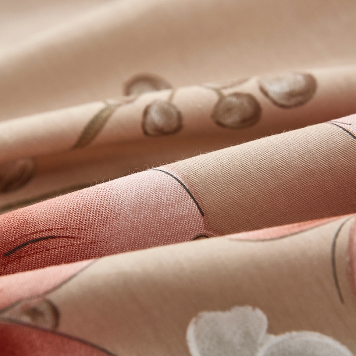 91家纺网 家纺一手货源 找家纺 雲归梦 2023新款13372大版活性四件套 花香雨露-灰