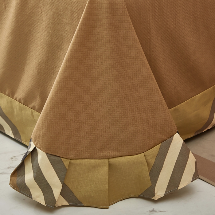 91家纺网 家纺一手货源 找家纺 雲归梦 2023新款13372大版活性四件套 杰菲-咖