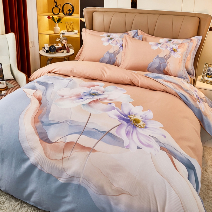 91家纺网 家纺一手货源 找家纺 雲归梦 2023新款13372大版活性四件套 克莱尔兰