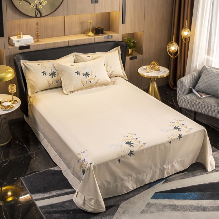 91家纺网 家纺一手货源 找家纺 雲归梦 2023新款13372大版活性四件套 莱茵春色-灰