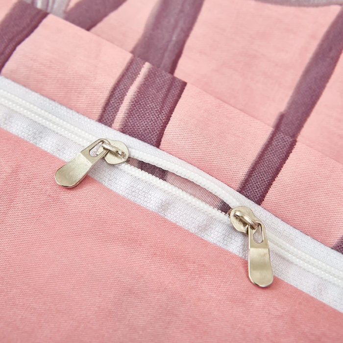 91家纺网 家纺一手货源 找家纺 雲归梦 2023新款13372大版活性四件套 兰亭若梦-粉