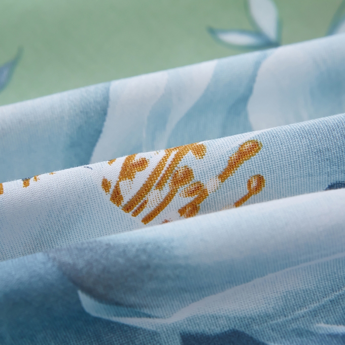 91家纺网 家纺一手货源 找家纺 雲归梦 2023新款13372大版活性四件套 流光韵影-绿粉